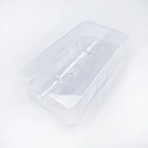 Plateau d'emballage en plastique transparent pour animaux de compagnie, 10 pièces, doublure d'emballage sous vide