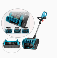Souffleuse à neige électrique sans balais à batterie lithium-ion, poignée pliable, outil compact de déneigement pour les écoles, les routes et l'usage domestique