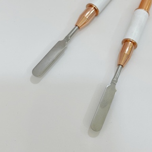 Pinceau à ongles double tête, stylo de peinture à tête ronde, support de stylo en métal, outil professionnel de manucure pour salon, pinceau à gel UV - Product Image 5