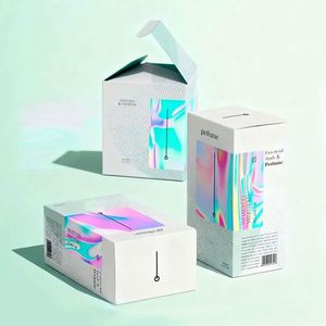 Boîte cosmétique réutilisable écologique en carton blanc personnalisé avec paillettes dorées, directement du fabricant, pour nettoyant visage - Product Image 3