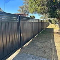 Panneaux de clôture en acier Colorbond sur mesure avec revêtement antirouille pour les cours résidentielles et commerciales australiennes