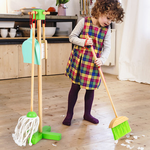 Costume de nettoyage <span class=keywords><strong>pour</strong></span> enfants en bois développer de bonnes habitudes de vie garçons et filles jouer <span class=keywords><strong>maison</strong></span> nettoyage Simulation jouets - Product Image 2