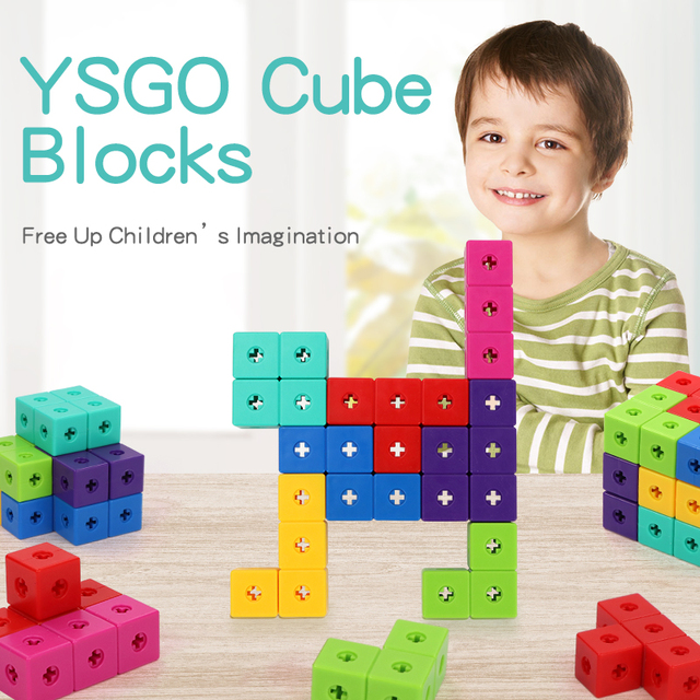 Montessori 3D Cubes ABS Toy rainbow Building Blocks Set for Kids Matching Stacking Puzzle 36pcs Cards