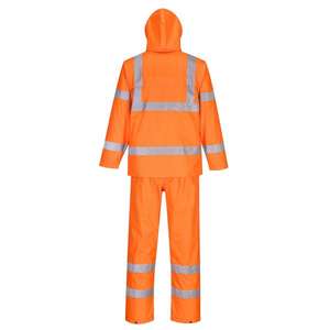 PORTWEST - H448ORRM High visibility <b>orange</b> packaway rainsuit - EAN 5036108352869 <b>HI</b>-<b>VIS</b> WORKWEAR - Product Image 2