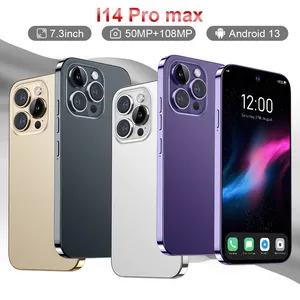 New i14 Pro Max Android 4G+128GB 6.8 SmartPhone Dual SIM Unlocked Cheap  Phone