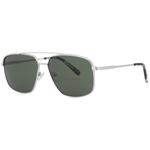 Unisex Pilot <b>Sunglasses</b> Rectangle Metal <b>Frame</b> Green Lens 100% UV Protection Outdoor Activities Adult - Product Image 1