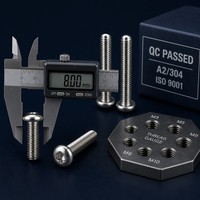 Vis à tête cylindrique Torx pour l'électronique grand public M2-M12 A2-70 en acier inoxydable 304 en stock, fabriquées en usine