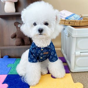 Chemise en jean à manches courtes pour chiens et chats, légère, pour le printemps et l'été, pour petites et moyennes races, Teddy Bichon Yorkshire Terrier - Product Image 1