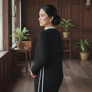 Ensemble modeste en tissu tricoté respirant à haute élasticité, vêtements de sport décontractés pour femmes musulmanes, Kilang Jahit Pukal OEM, automne - Product Image 4