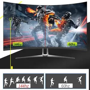 High Quality E-sports Enthusiasts 27/32/34 Inch Monitors 1080P 2k 4k Curved Gaming Monitor