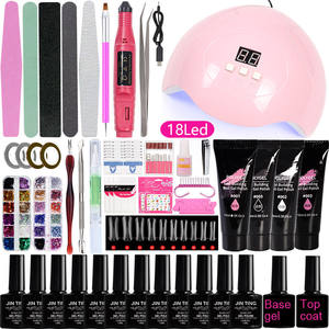 Gel de construction UV pailleté pour extension d'ongles, gelée de manucure, kit d'amélioration des ongles - Product Image 5