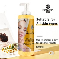 Marque privée OEM Organique Exfoliant Poudre de Noix Liquide Savon Corporel Bain 1000ml Gommage Gel Douche