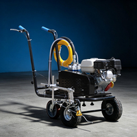Machine de marquage routier au meilleur prix, pulvérisateur de peinture à froid à essence pour projets de marquage de lignes sur les parkings et les chaussées