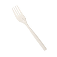 Fabricant de couverts en fécule de maïs Cuillère à fécule de maïs écologiquement dégradable Cuillère à fécule de maïs jetable de 6.5 pouces pour fruits