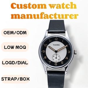<span class=keywords><strong>Montre</strong></span> à bracelet en cuir personnalisé, tendance mode business, style rétro, mouvement à quartz lumineux C3, <span class=keywords><strong>montre</strong></span> à quartz pour homme - Product Image 1