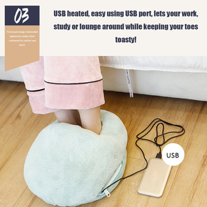 Chauffe-pieds électronique USB pour adultes, amovible et pratique, idéal pour les voyages en famille, le bureau, pour hommes et femmes, modèle mignon. - Product Image 6