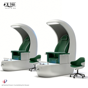 Mobilier de salon de beauté moderne et luxueux, fauteuil de manucure et pédicure avec spa pour les pieds à remous sans tuyau électrique, massage tactile complet du corps - Product Image 2