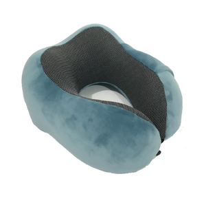 Venta al por mayor Ultra de tela de terciopelo suave de espuma de memoria en forma de U almohada de viaje cuello Almohadas - Product Image 5