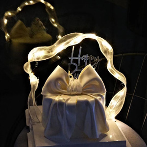 ปลั๊กอินเค้กน้ำผึ้งและขนมหวาน โบว์ริบบิ้นอะคริลิกตกแต่งสำหรับจัดสถานที่จัดงานปาร์ตี้ - Product Image 5