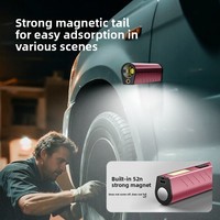 Mini lampe torche en alliage d'aluminium haute luminosité avec aimant puissant, batterie rechargeable, portable pour éclairage d'appoint extérieur