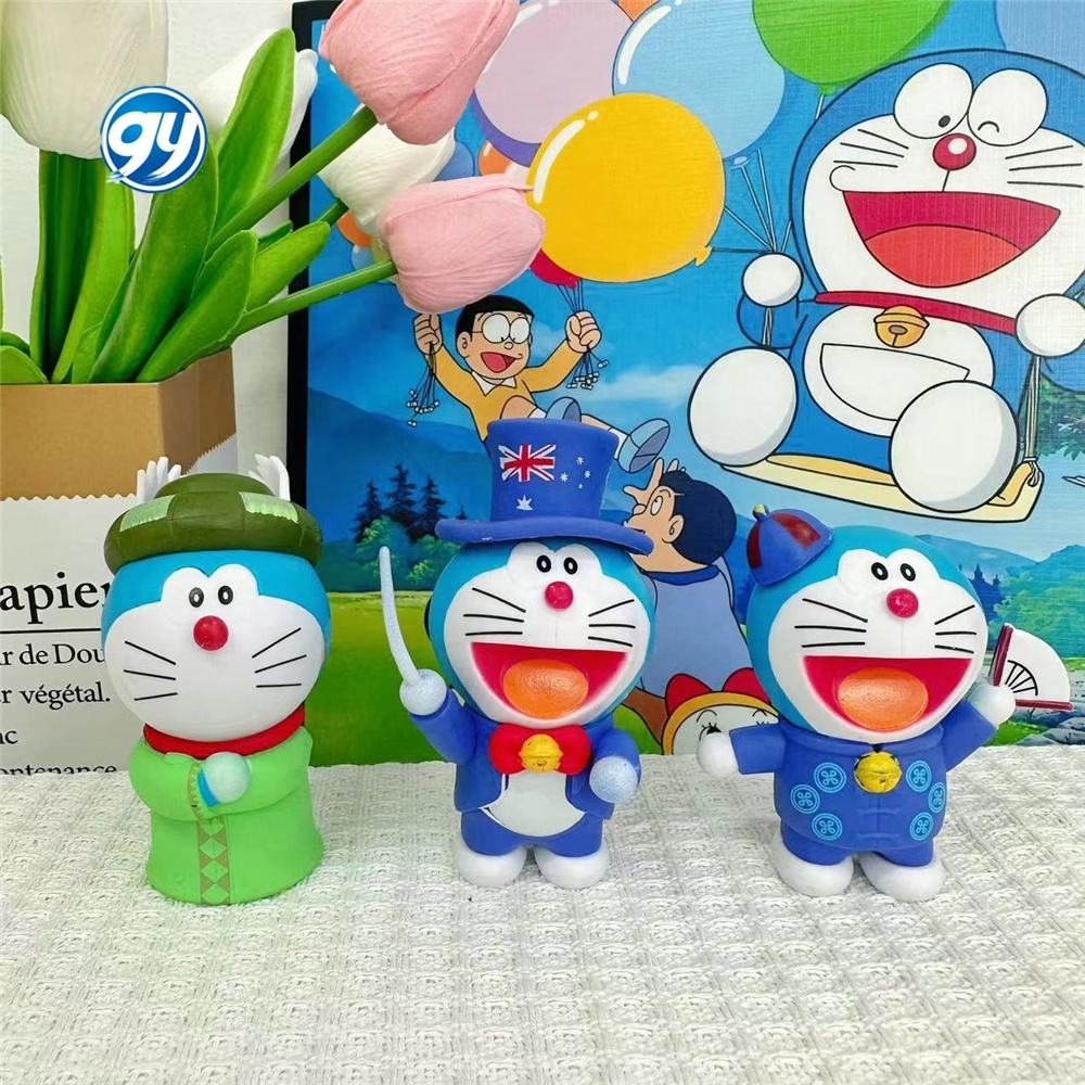 ドラえもんブラインドボックスコスプレモデルおもちゃ6個セット 8-9CM