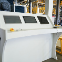 Machine de soufflage de film co-extrudé ABC à trois couches, ligne de production de film plastique multicouche avec refroidissement IBC