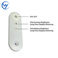 Approvisionnement d'usine 12V24V trois couleurs LED CCT gradateur 3 boutons RF433 commutateurs de télécommande pour la domotique de l'hôtel