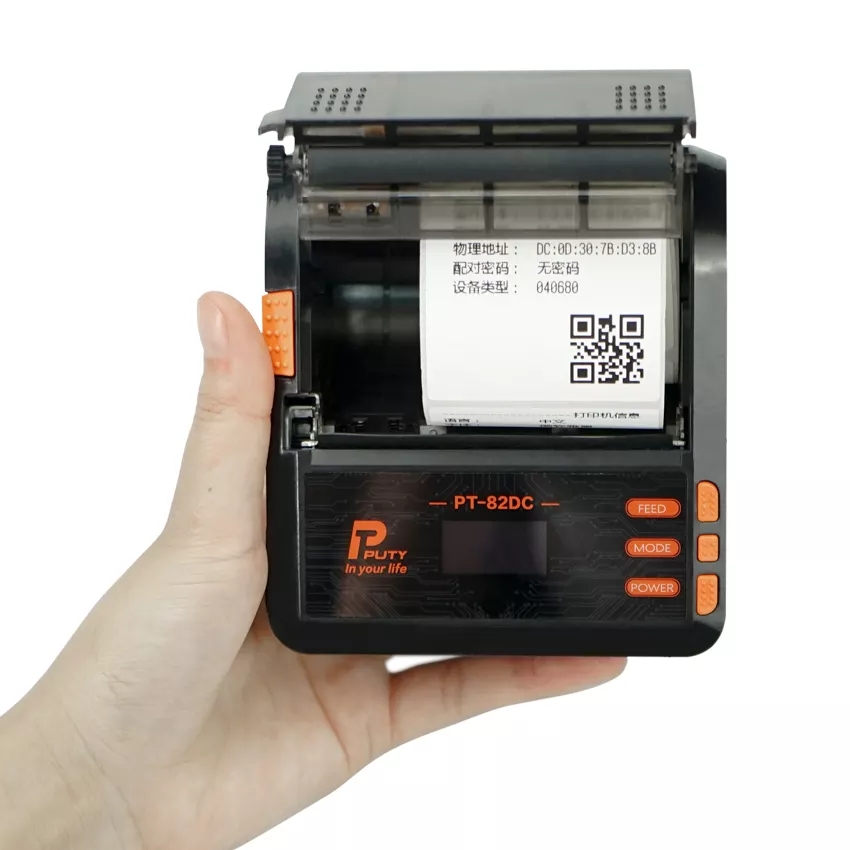 Thermal Transfer Label Printer Barcode Sticker Receipt Printers 2 in 1 Print Bill Machine 20mm-80mm for Android ISO Windows