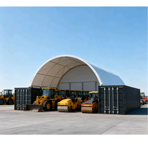 Tente dôme de grande taille en métal de style design industriel avec structure de toit en acier pour entrepôt et conteneur maritime - Product Image 4