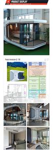 Capsule House spazio commerciale <span class=keywords><strong>casa</strong></span> 2 camere da letto con cucina lusso lusso commercio piccolo Eco prefabbricato prefabbricato prefabbricato Hotel - Product Image 3