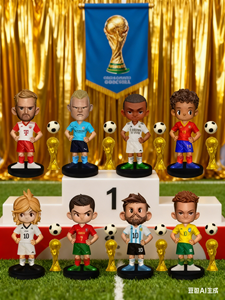 Juguetes de Fútbol de 3.5 Pulgadas con <span class=keywords><strong>Base</strong></span>, Figuras de Jugadores de Fútbol de <span class=keywords><strong>Liverpool</strong></span> para Ronaldo, Roma, Adornos Deportivos de PVC, Muñecos Estrella, 8 Piezas/Juego - Product Image 4