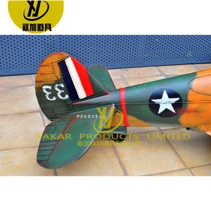 Modelo de avión creativo Vintage escala para Barra de Casa decoración de pared Vintage modelo de avión de Metal - Product Image 3