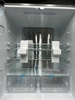 Réfrigérateurs à porte française sans givre 525L pour usage domestique, avec poignée encastrée, 220V 50Hz, couleur VCM.SS, avec distributeur d'eau