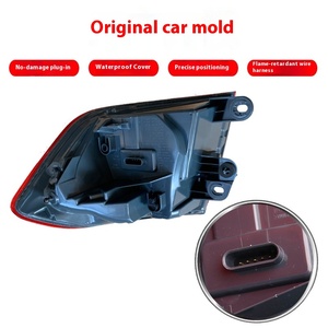 For 3 Series F30 2013-2018 Tail <b>Light</b> Assembly Modification With <b>LED</b> Running <b>Lights</b> 12V <b>Red</b> Lens and Sequential Turn Signals YA- - Product Image 5