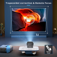 Projecteurs d'extérieur Smart Android 9 WIFI Écran miroir Mini projecteur portable 4K Home Cinéma Jeu vidéo Téléphone portable Proyector