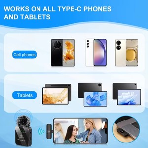 ไมโครโฟนไร้สายแบบไดนามิก PULUZ สำหรับสมาร์ทโฟน - ไมโครโฟนประชุมแบบพกพา น้ำหนักเบา พร้อมตัวรับสัญญาณ Type-C - Product Image 6