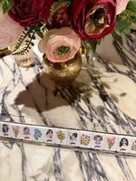 Jeu de Mahjong Américain de Luxe Thème Fête du Thé Rétro pour 4 Joueurs, Tuiles en Acrylique Motif Floral Papillon Vintage, Style Jiangsu