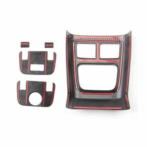 Boîtier d'<span class=keywords><strong>accoudoir</strong></span> central en fibre de carbone avec garniture de sortie d'air conditionné, configuration haut/de bas de gamme, pour Chrysler 300 2015+ - Product Image 6