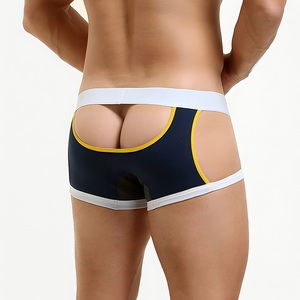 Người Đàn Ông Của Sexy Mid-Rise Halterback Căng Boxers Chất Lượng Cotton Thoáng Khí Đồ Lót Quần Short Tóm Tắt Hot Và Thoải Mái - Product Image 4