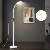Lampe de table moderne nordique simple, électrique, avec télécommande/tactile, pour salon, chambre à coucher, bras flexible, lampe sur pied rétractable
