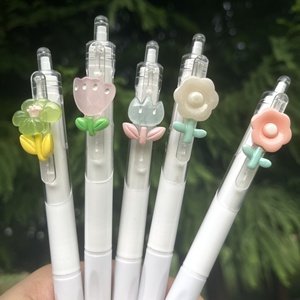 Stylos à encre gel <span class=keywords><strong>KAWAII</strong></span> FLOWER en plastique de 0,5 mm pour l'école et le bureau - Product Image 1
