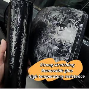<span class=keywords><strong>Film</strong></span> Vinyle Laser Forgé Effet Carbone Changeant de Couleur pour Voiture, Prix Usine, 1.52*17m, Protection de Carrosserie en PET - Product Image 6