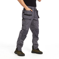 Pantalon de travail uniforme Cargo pour hommes robustes avec genouillère vêtements de sécurité utilitaire multi-outils poches pantalon de Construction charpentier