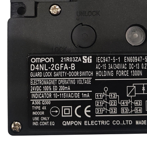D4NL-2GFA-B สวิตช์ประตูนิรภัยแบบล็อค - Product Image 2