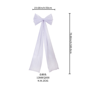 Rubans en polyester personnalisés écologiques <span class=keywords><strong>de</strong></span> 80*180 cm, grands rubans en forme <span class=keywords><strong>de</strong></span> papillon <span class=keywords><strong>pour</strong></span> la décoration <span class=keywords><strong>de</strong></span> l'arbre <span class=keywords><strong>de</strong></span> Noël - Product Image 4