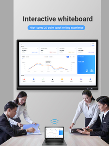 ital de pantalla táctil inteligente electrónica tablero blanco WIFI dual sistema interactiva portátil panel plano para los niños - Product Image 3