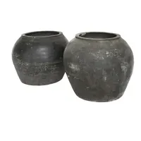 Pot Abu-abu Porselen Antik Tiongkok