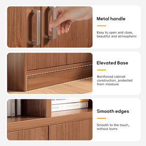 Étagère à livres en bois <span class=keywords><strong>simple</strong></span> <span class=keywords><strong>de</strong></span> style moderne, gain <span class=keywords><strong>de</strong></span> place, petite bibliothèque, salon, chambre d'étudiant, rangement au sol, livres - Product Image 3