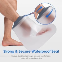 Protège-plâtre imperméable personnalisé avec logo, réutilisable, étanche, pour la protection des plaies du pied et le soulagement de la douleur