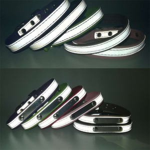 <span class=keywords><strong>Collar</strong></span> de estrangulación de perro sólido de PU reflectante Breakaway de alta calidad con placa de nombre personalizada para perros pequeños - Product Image 3